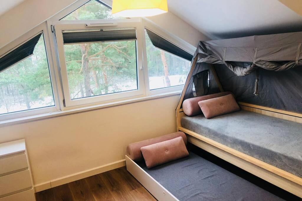 Apartament Dwupoziomowy apartament nad jeziorem w lesie Augustów Zewnętrze zdjęcie